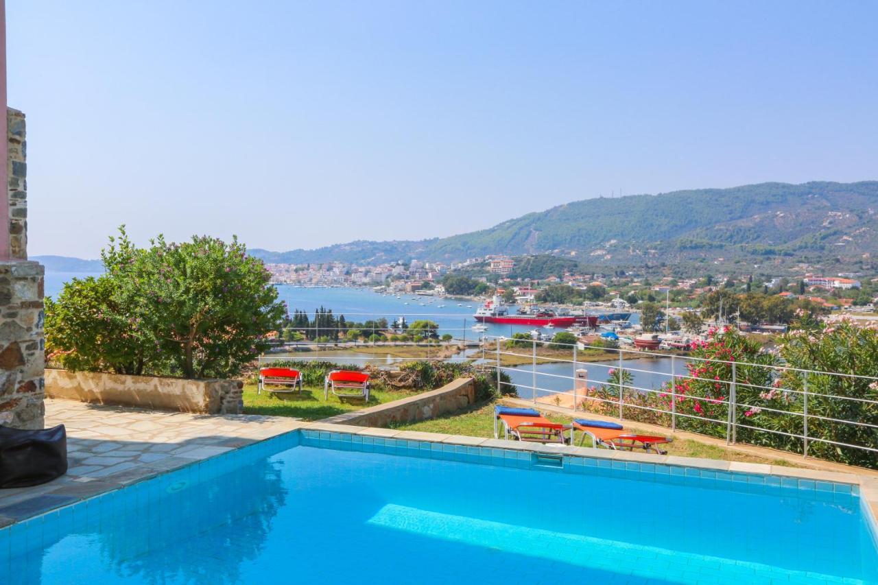 Skiathos Seaview Villa With Pool Punta Eksteriør bilde