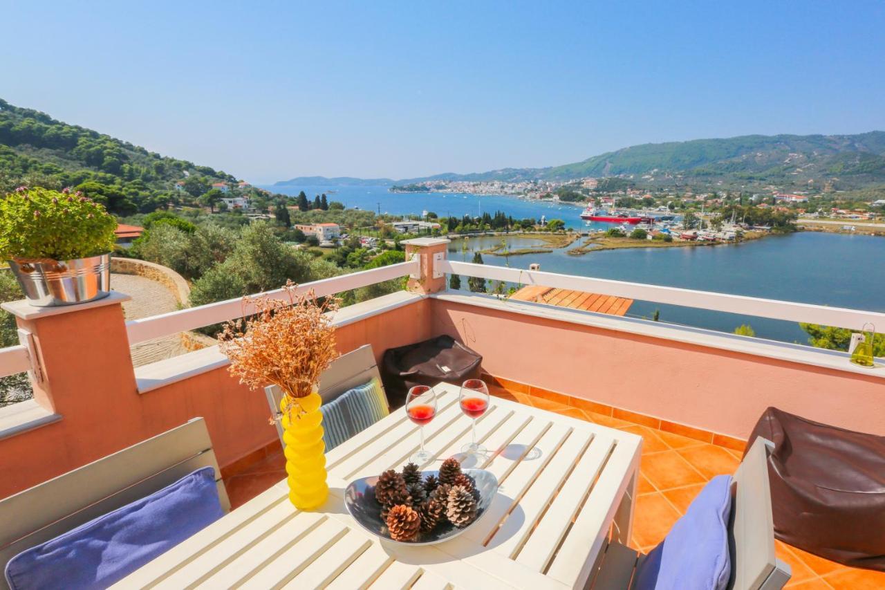 Skiathos Seaview Villa With Pool Punta Eksteriør bilde