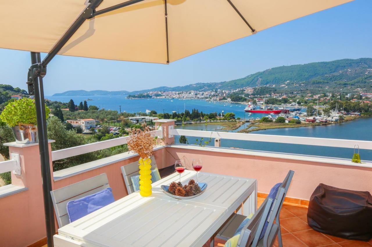 Skiathos Seaview Villa With Pool Punta Eksteriør bilde
