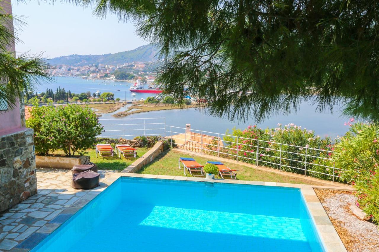 Skiathos Seaview Villa With Pool Punta Eksteriør bilde