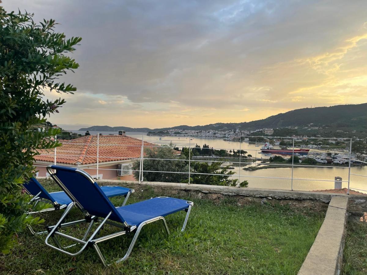 Skiathos Seaview Villa With Pool Punta Eksteriør bilde